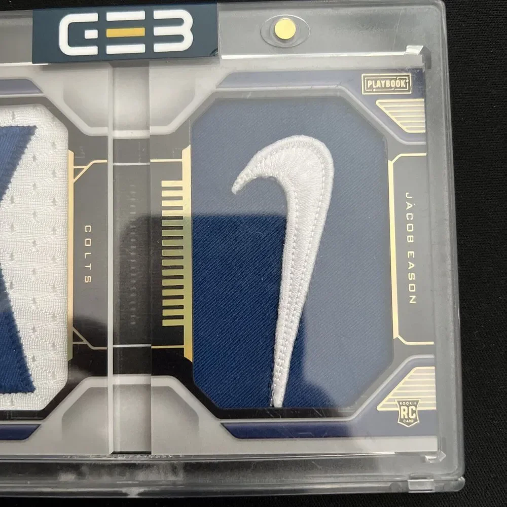 2020 Jacob Eason Rookie Playbook Booklet 2 Patch Nike‎ Swoosh 1/2
